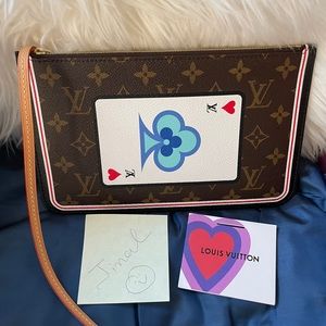 Louis Vuitton Game on neverfull pouch only